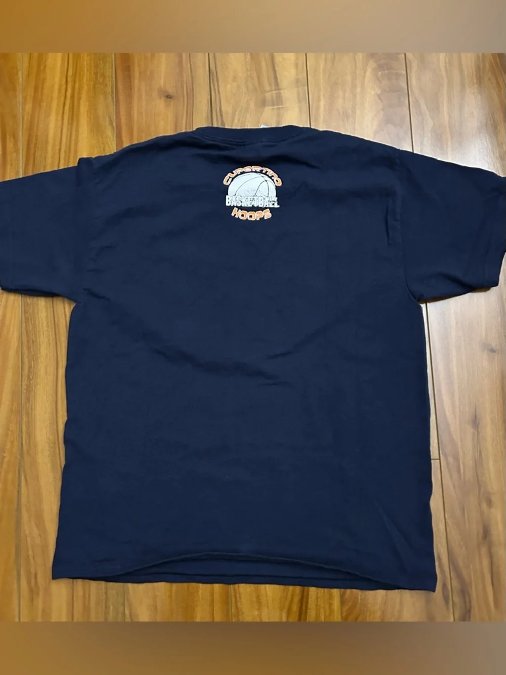 Like New Gildan Ultra Cotton Navy Blue Kids T-Shirt Eat Sleep Hoop Graphic